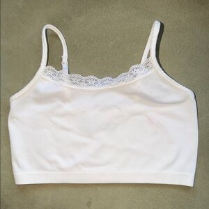 Cat & Jack White Lace Trim Bandeau